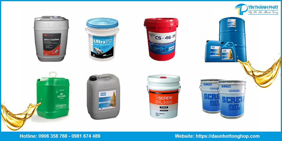 Các loại nhớt dùng cho máy nén khí Hande 50 HP