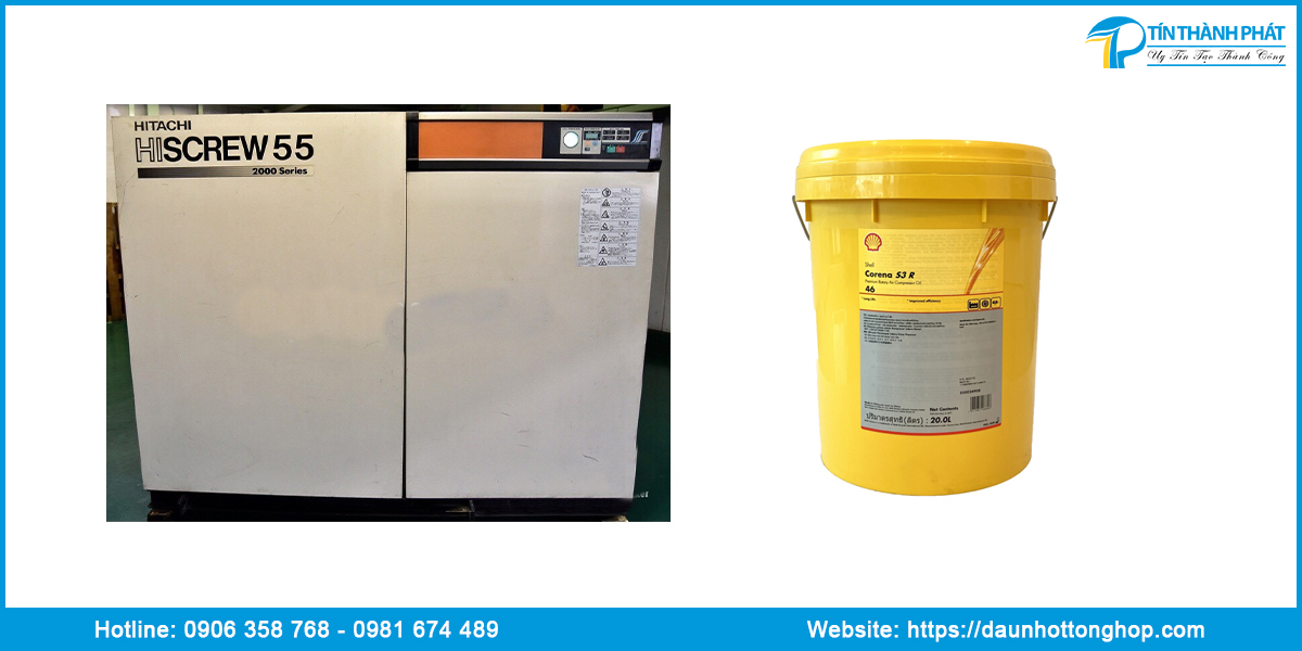 nhớt máy nén khí HITACHI 55kw