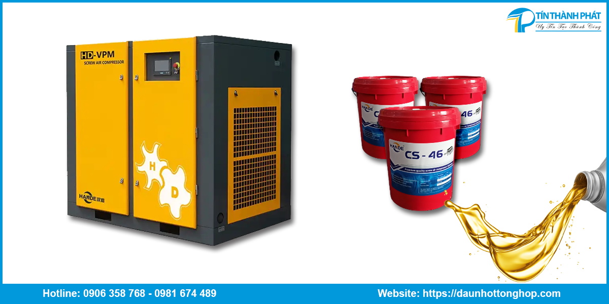 cung cấp nhớt máy nén khí Hande 75 HP