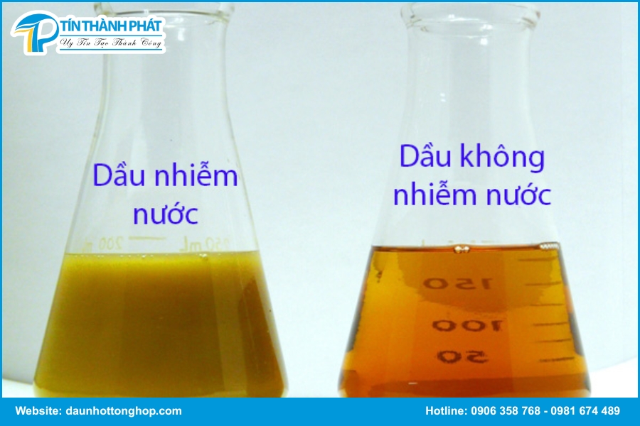 Dấu hiệu nhận biết nhớt máy nén khí nhiễm nước