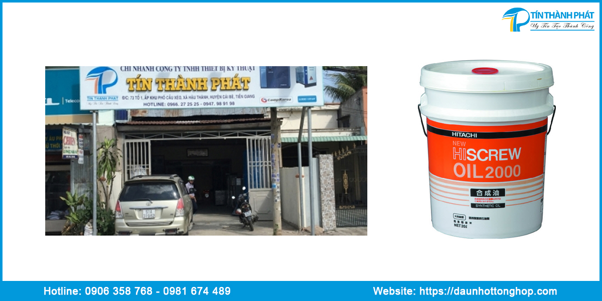 Địa chỉ mua nhớt máy nén khí Hitachi 22kw