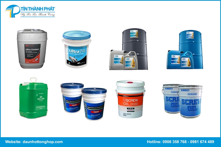 Dung tích nhớt phổ biến cho các dòng máy nén khí hiện nay