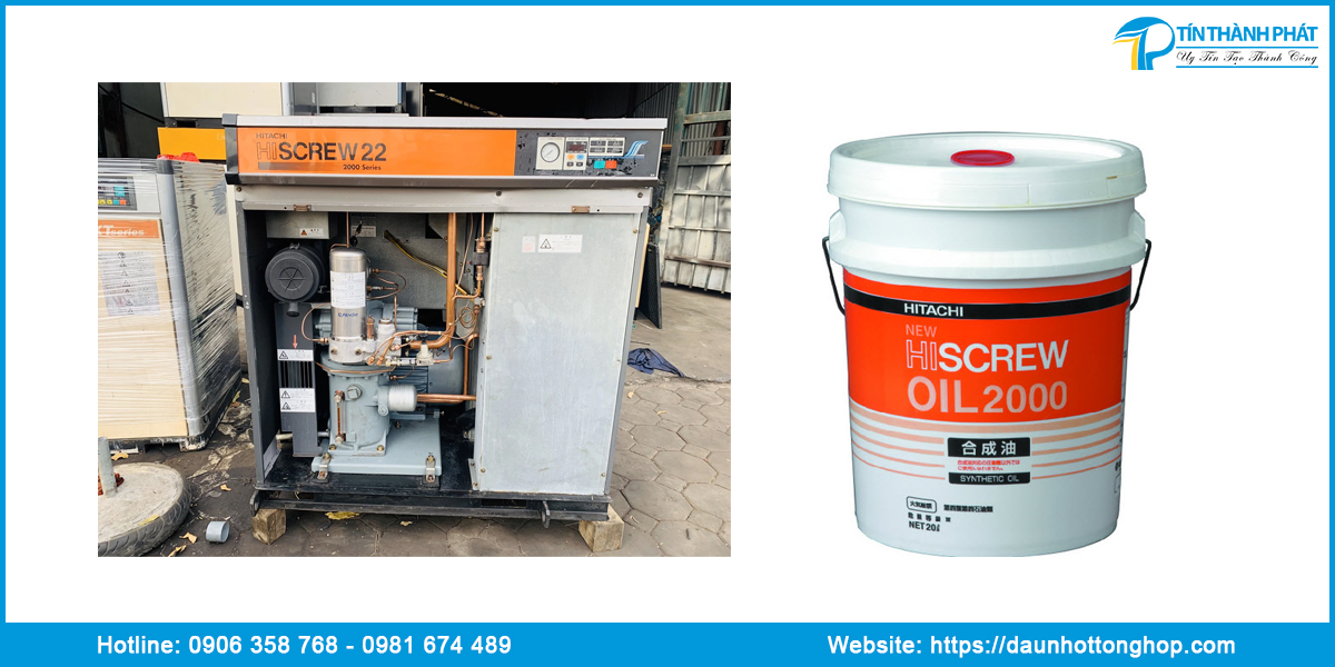 Lưu ý nhớt máy nén khí Hitachi 22kw
