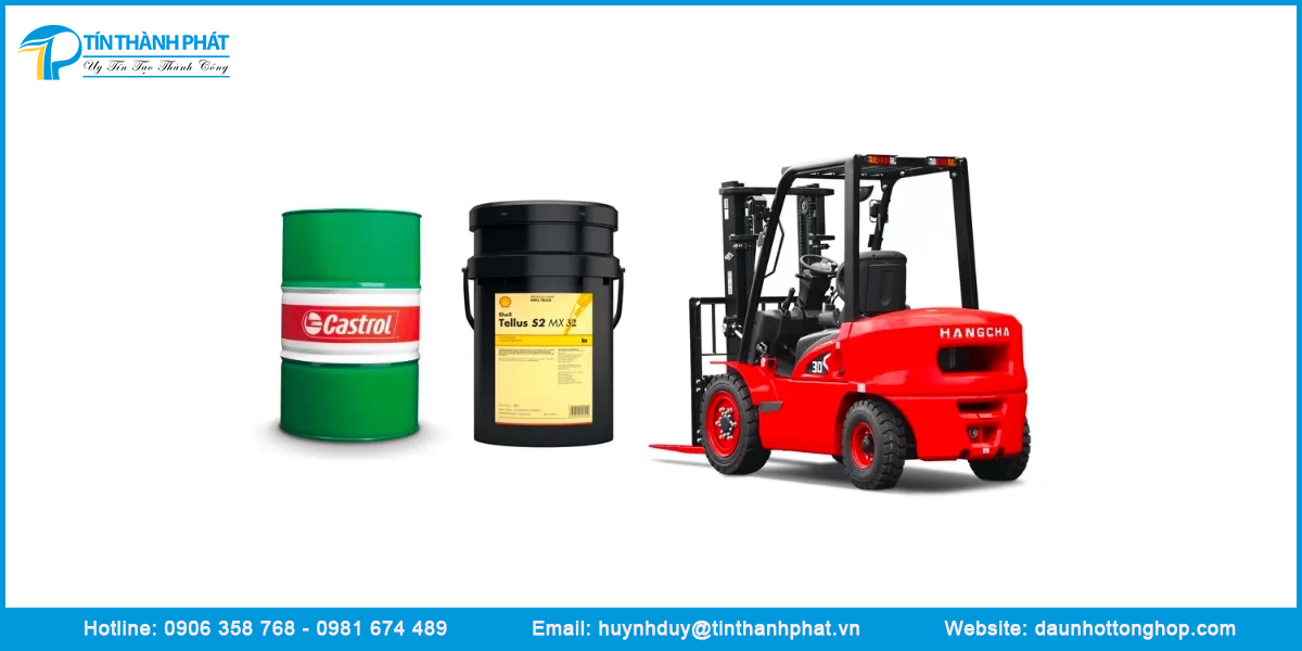 Lưu ý dầu thủy lực xe nâng
