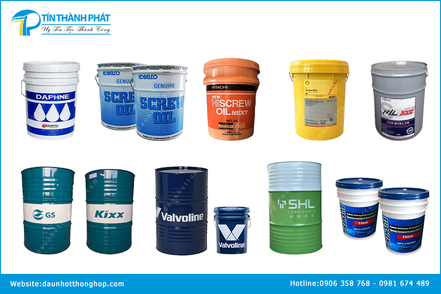 Các loại nhớt máy nén khí phổ biến