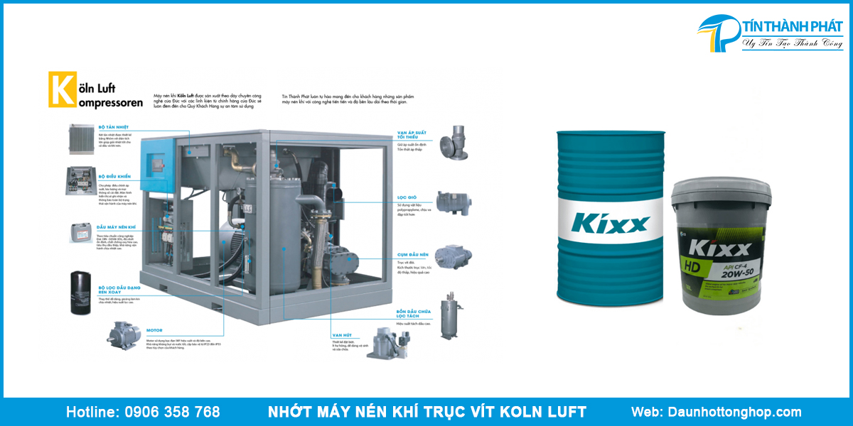Nhớt máy nén khí Koln Luft