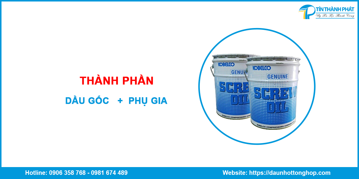 Thành phần của nhớt máy nén khí KOBELCO AG 15