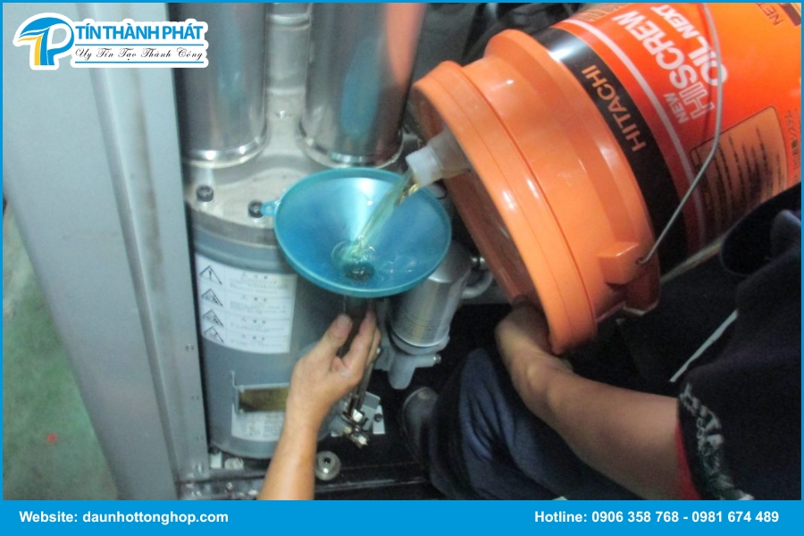 Quy trình xả nhớt máy nén khí đúng kỹ thuật