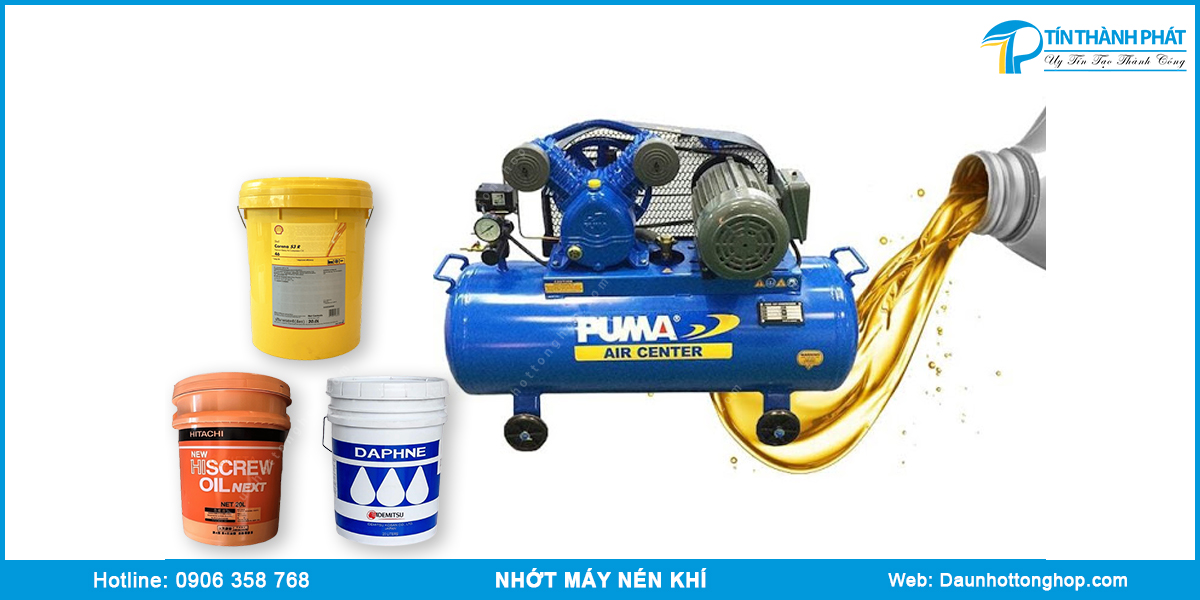 Tác dụng dầu nhớt máy nén khí