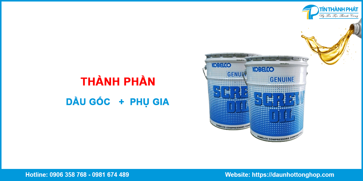 Thành phần của nhớt máy nén khí KOBELCO AG 1230