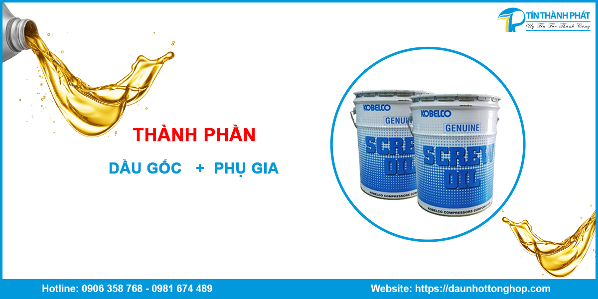 Thành phần của nhớt máy nén khí KOBELCO LION VS
