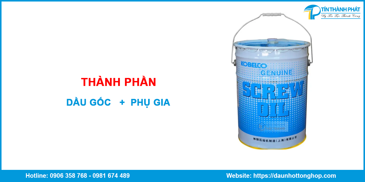 Thành phần của nhớt máy nén khí KOBELCO SG 22
