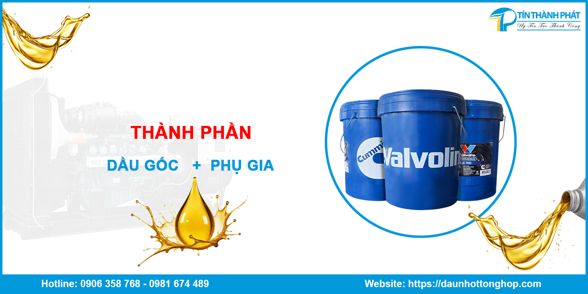 Thành phần của nhớt máy phát điện Cummins