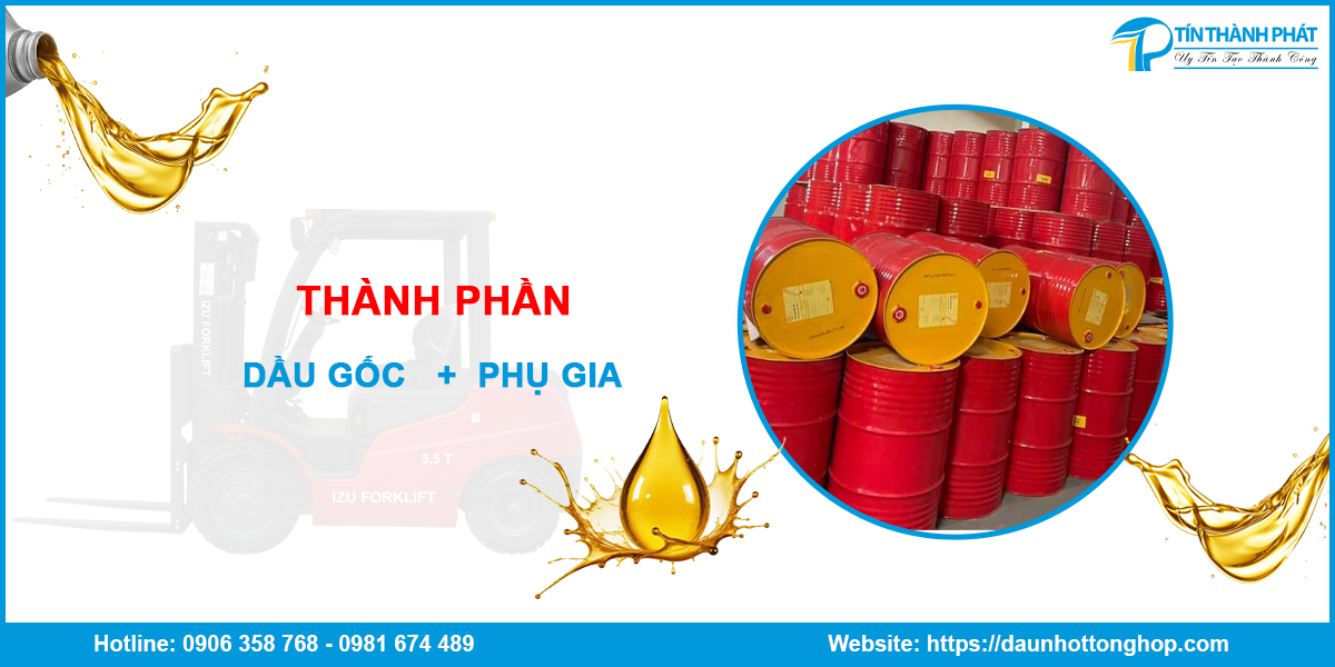 Thành phần của nhớt xe nâng Isuzu