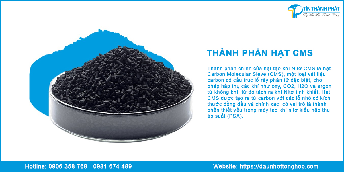Thành phần hạt tạo khí nito cms