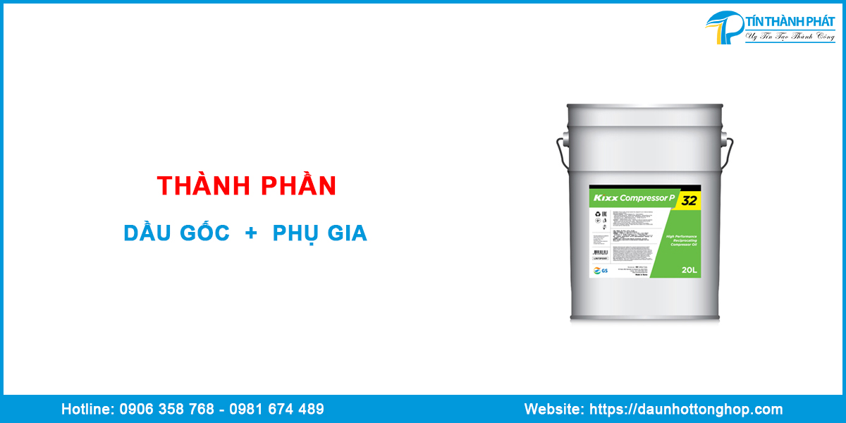 Thành phần nhớt máy nén khí AlmiG