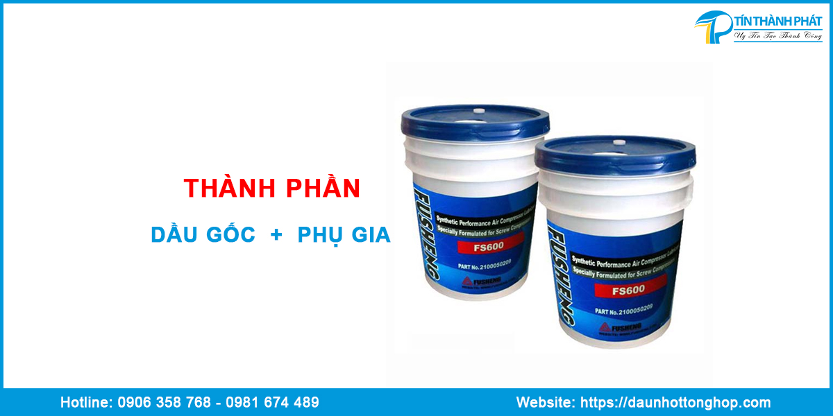 Thành phần nhớt máy nén khí chiller