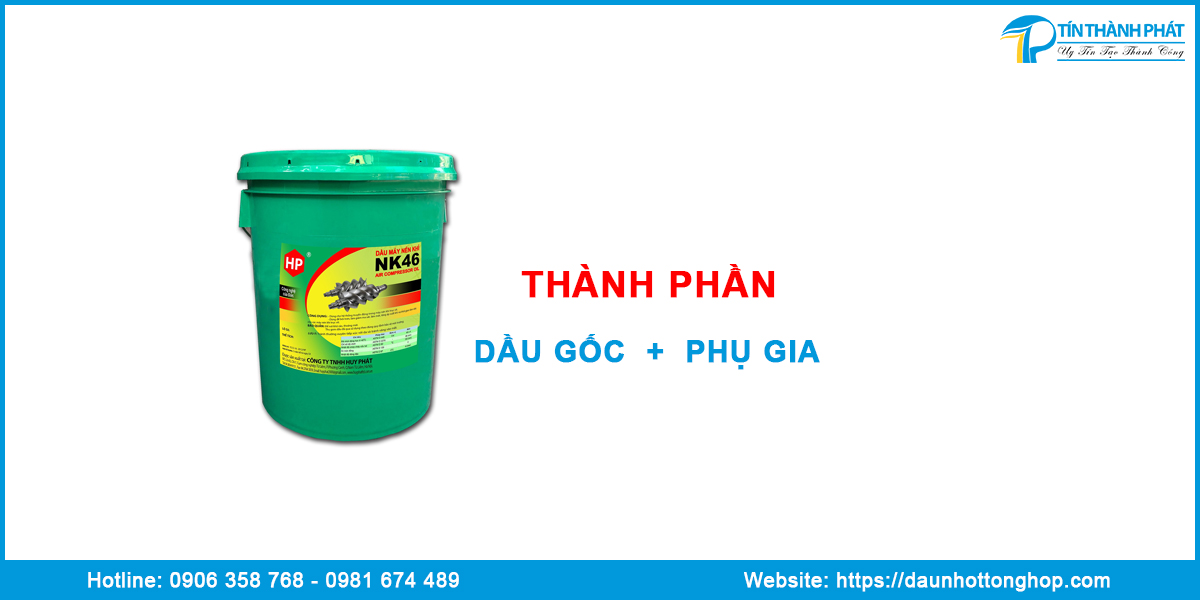 Thành phần nhớt máy nén khí Kaishan